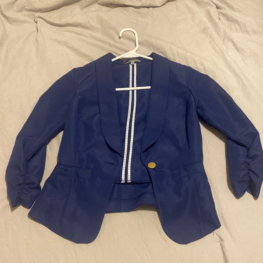 Cobalt blue blazer